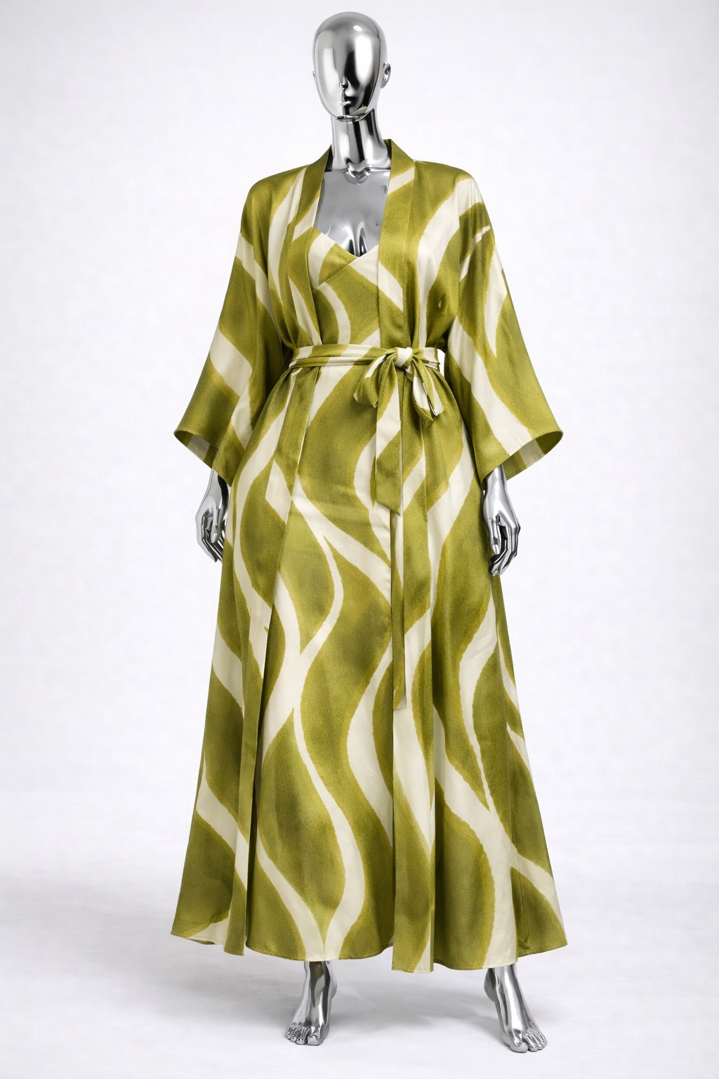 Ensemble Layla robe de nuit & kimono satin confortable et élégante
